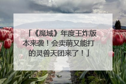 《魔域》年度王炸版本来袭！会卖萌又能打的灵兽天团来了！
