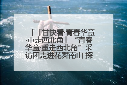 「甘快看·青春华章·重走西北角」“青春华章·重走西北角”采访团走进花舞南山 探寻天水乡村振兴之路