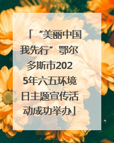 “美丽中国我先行”鄂尔多斯市2025年六五环境日主题宣传活动成功举办