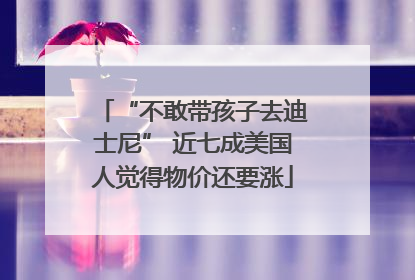 “不敢带孩子去迪士尼” 近七成美国人觉得物价还要涨