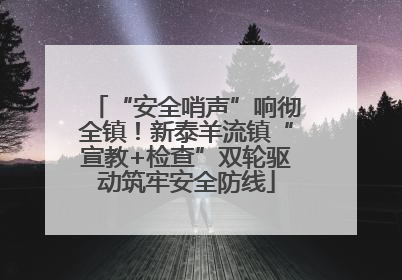 “安全哨声”响彻全镇！新泰羊流镇“宣教+检查”双轮驱动筑牢安全防线