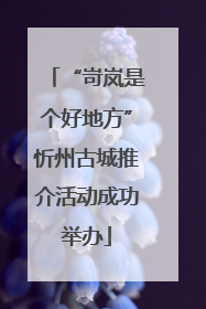 “岢岚是个好地方”忻州古城推介活动成功举办