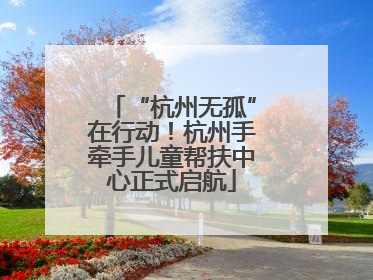 “杭州无孤”在行动！杭州手牵手儿童帮扶中心正式启航