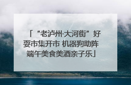“老泸州·大河街”好耍市集开市 机器狗助阵端午美食美酒亲子乐