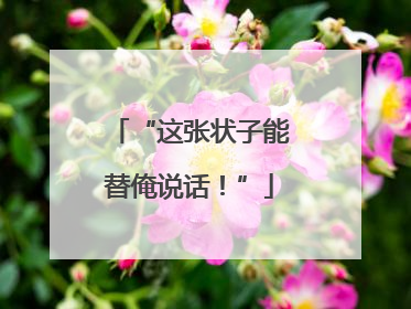 “这张状子能替俺说话！”
