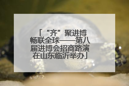 “齐”聚进博 畅联全球——第八届进博会招商路演在山东临沂举办