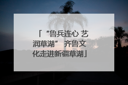 “鲁兵连心 艺润草湖” 齐鲁文化走进新疆草湖