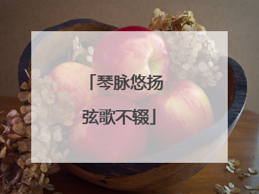 琴脉悠扬 弦歌不辍