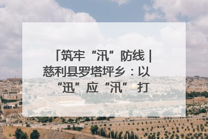 筑牢“汛”防线｜慈利县罗塔坪乡：以“迅”应“汛” 打赢暴雨防御战