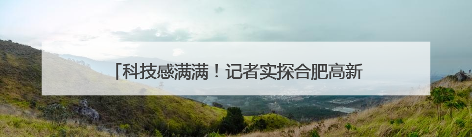 科技感满满！记者实探合肥高新区多所学校里的“人工智能”