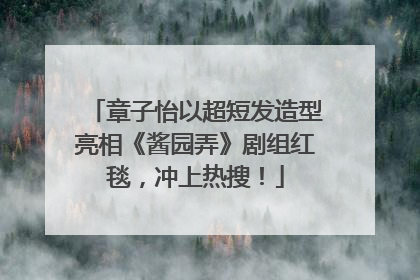 章子怡以超短发造型亮相《酱园弄》剧组红毯，冲上热搜！