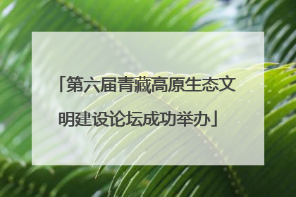 第六届青藏高原生态文明建设论坛成功举办