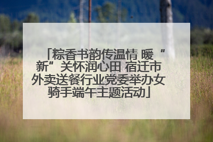 粽香书韵传温情 暖“新”关怀润心田 宿迁市外卖送餐行业党委举办女骑手端午主题活动