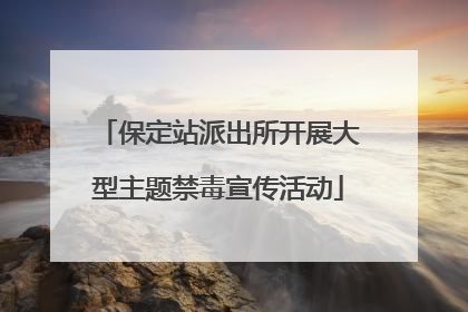 保定站派出所开展大型主题禁毒宣传活动