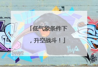 低气象条件下，升空战斗！