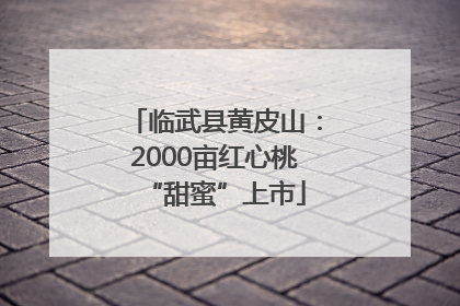 临武县黄皮山：2000亩红心桃“甜蜜”上市
