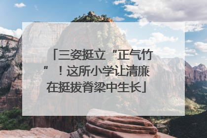 三姿挺立“正气竹”！这所小学让清廉在挺拔脊梁中生长