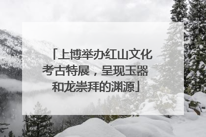 上博举办红山文化考古特展，呈现玉器和龙崇拜的渊源