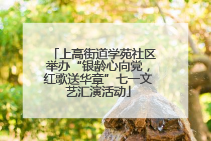 上高街道学苑社区举办“银龄心向党，红歌送华章”七一文艺汇演活动