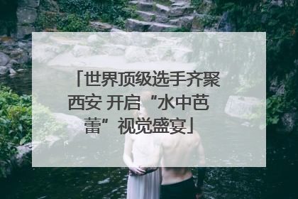 世界顶级选手齐聚西安 开启“水中芭蕾”视觉盛宴