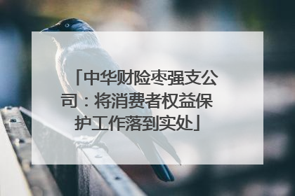 中华财险枣强支公司：将消费者权益保护工作落到实处