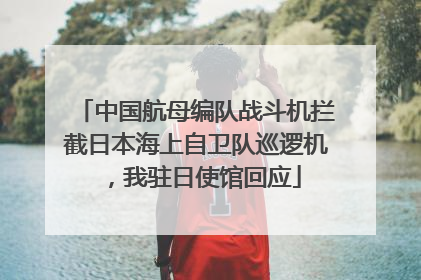 中国航母编队战斗机拦截日本海上自卫队巡逻机，我驻日使馆回应