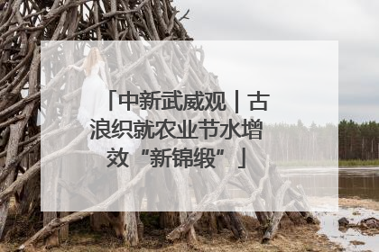中新武威观｜古浪织就农业节水增效“新锦缎”