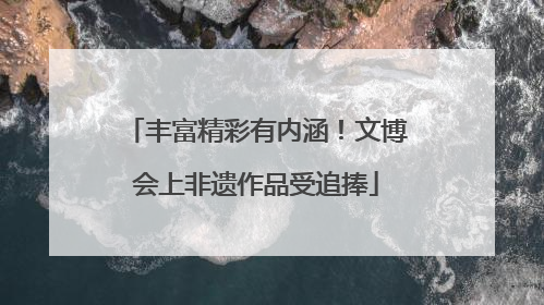 丰富精彩有内涵！文博会上非遗作品受追捧