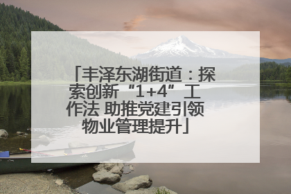丰泽东湖街道：探索创新“1+4”工作法 助推党建引领物业管理提升