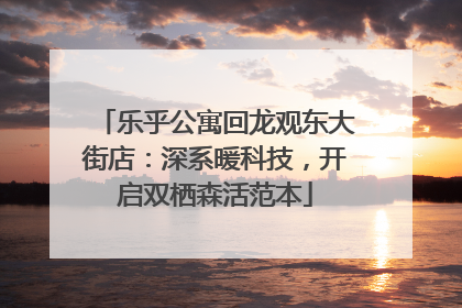 乐乎公寓回龙观东大街店：深系暖科技，开启双栖森活范本