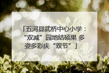 五河县武桥中心小学：“双减”园地结硕果 多姿多彩庆“双节”