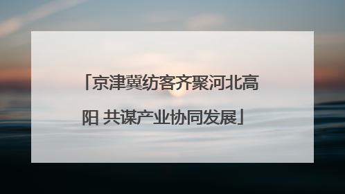 京津冀纺客齐聚河北高阳 共谋产业协同发展
