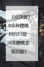 京津冀70余种樱桃同台打擂 河北樱桃表现抢眼
