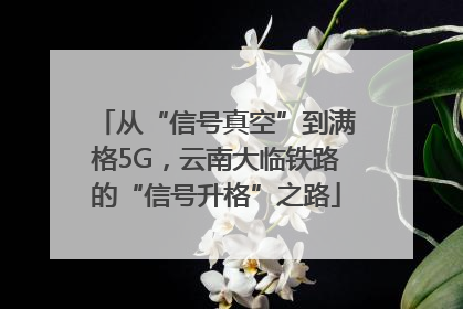 从“信号真空”到满格5G，云南大临铁路的“信号升格”之路
