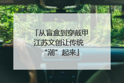 从盲盒到穿戴甲 江苏文创让传统“潮”起来