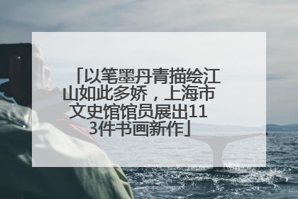 以笔墨丹青描绘江山如此多娇，上海市文史馆馆员展出113件书画新作
