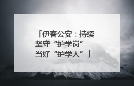 伊春公安：持续坚守“护学岗” 当好“护学人”