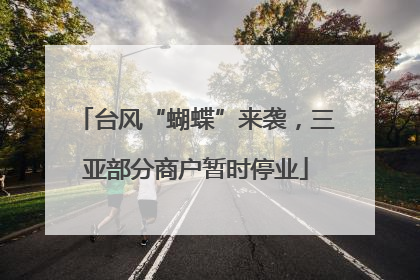 台风“蝴蝶”来袭，三亚部分商户暂时停业