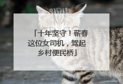 十年坚守！蕲春这位女司机，驾起乡村便民桥