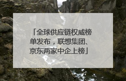 全球供应链权威榜单发布，联想集团、京东两家中企上榜