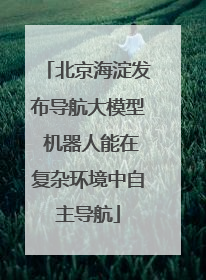 北京海淀发布导航大模型 机器人能在复杂环境中自主导航
