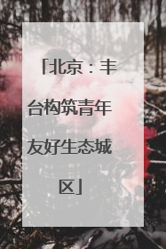 北京：丰台构筑青年友好生态城区