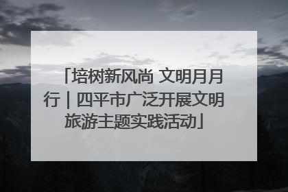 培树新风尚 文明月月行｜四平市广泛开展文明旅游主题实践活动