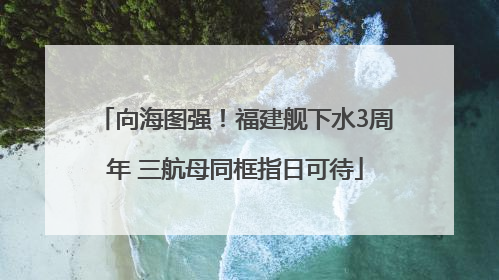 向海图强！福建舰下水3周年 三航母同框指日可待