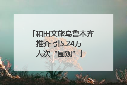 和田文旅乌鲁木齐推介 引5.24万人次“围观”