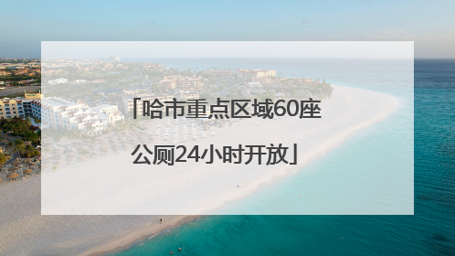 哈市重点区域60座公厕24小时开放
