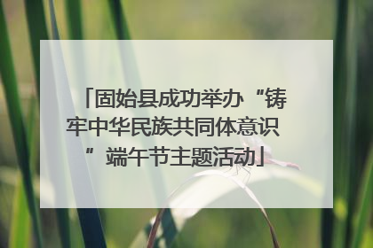 固始县成功举办“铸牢中华民族共同体意识”端午节主题活动
