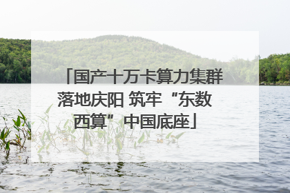 国产十万卡算力集群落地庆阳 筑牢“东数西算”中国底座