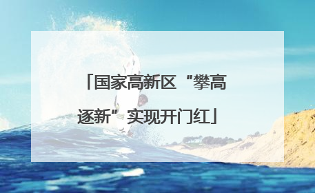 国家高新区“攀高逐新”实现开门红