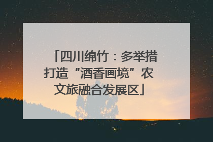 四川绵竹：多举措打造“酒香画境”农文旅融合发展区